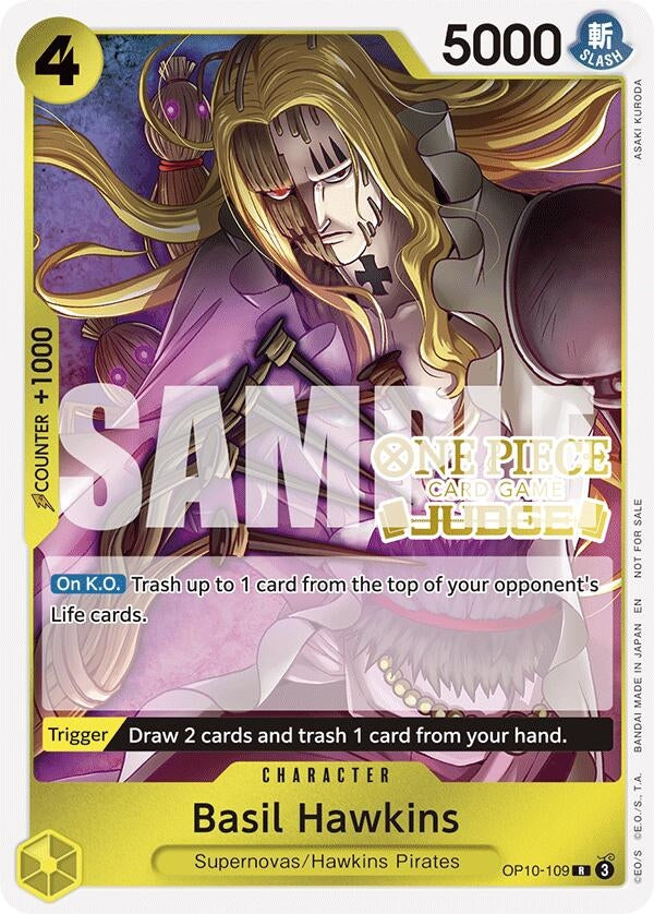Image for Basil Hawkins (Judge Pack Vol. 6) (OP10-109) - One Piece Card Game