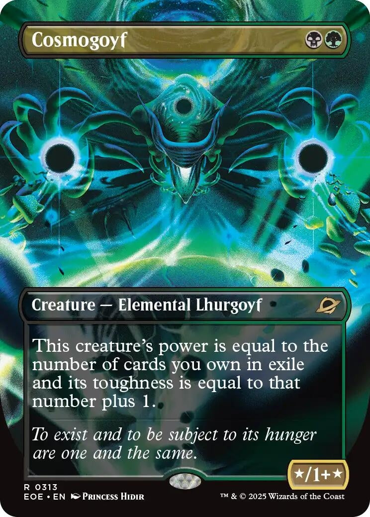 Image for Cosmogoyf (Borderless) (313) - Magic: The Gathering