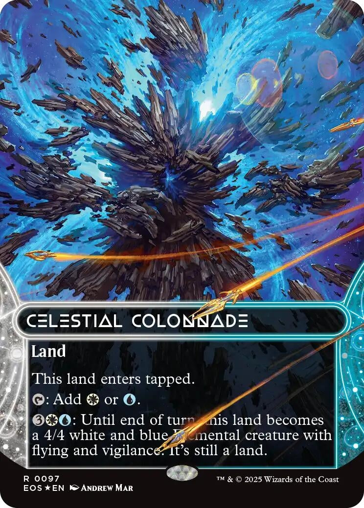 Image for Celestial Colonnade (0097) (Borderless) (Galaxy Foil) (97) - Magic: The Gathering