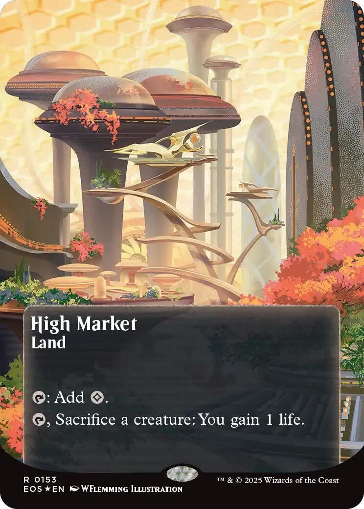 Image for High Market (0153) (Borderless) (Galaxy Foil) (153) - Magic: The Gathering