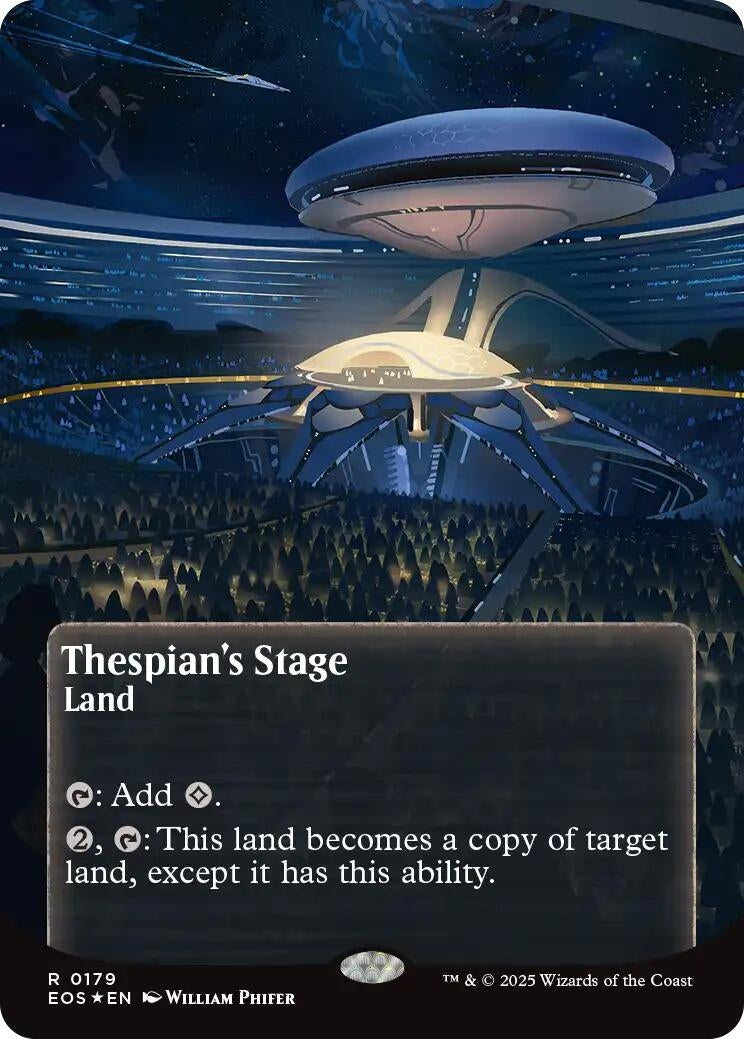 Image for Thespian's Stage (0179) (Borderless) (Galaxy Foil) (179) - Magic: The Gathering