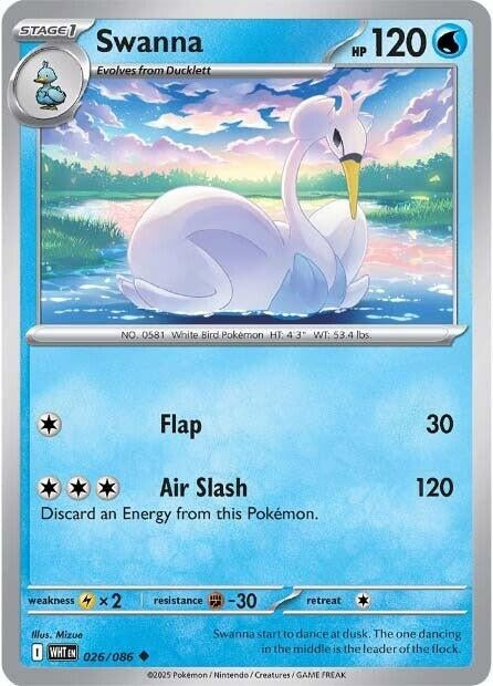 Image for Swanna (026/086) - Pokemon