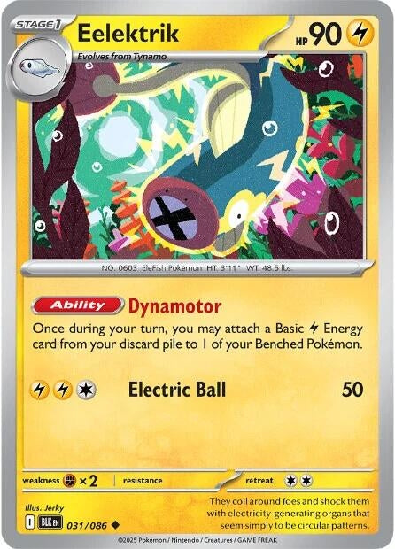 Image for Eelektrik (031/086) - Pokemon