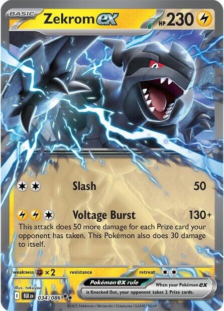 Image for Zekrom ex (034/086) - Pokemon
