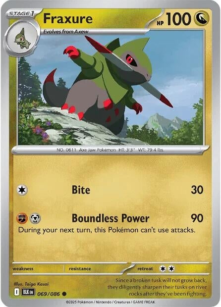 Image for Fraxure (069/086) - Pokemon