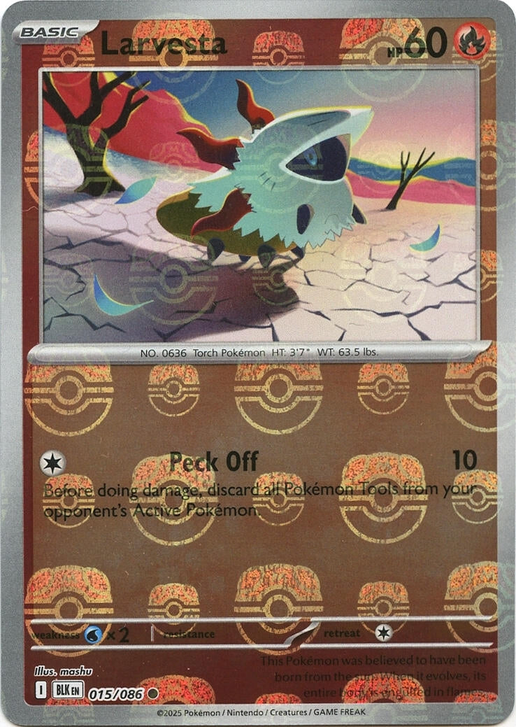 Image for Larvesta (Master Ball Pattern) (015/086) - Pokemon