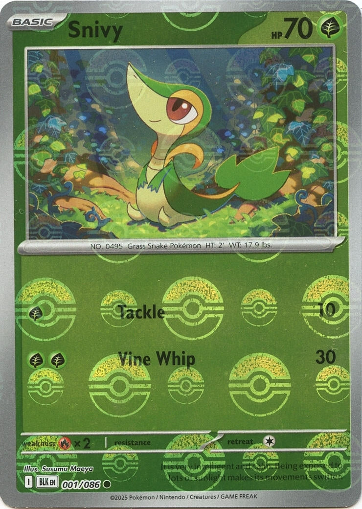 Image for Snivy (Poke Ball Pattern) (001/086) - Pokemon