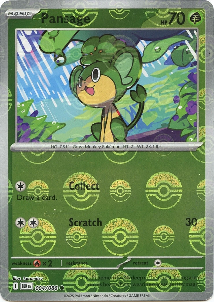 Image for Pansage (Poke Ball Pattern) (004/086) - Pokemon