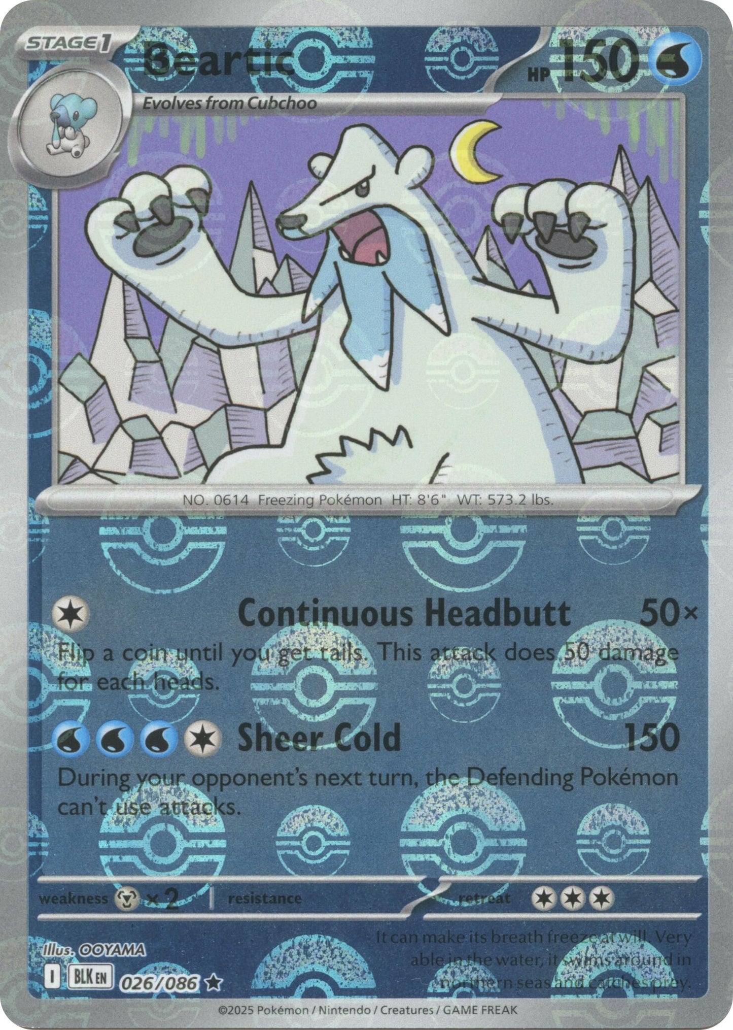 Image for Beartic (Poke Ball Pattern) (026/086) - Pokemon