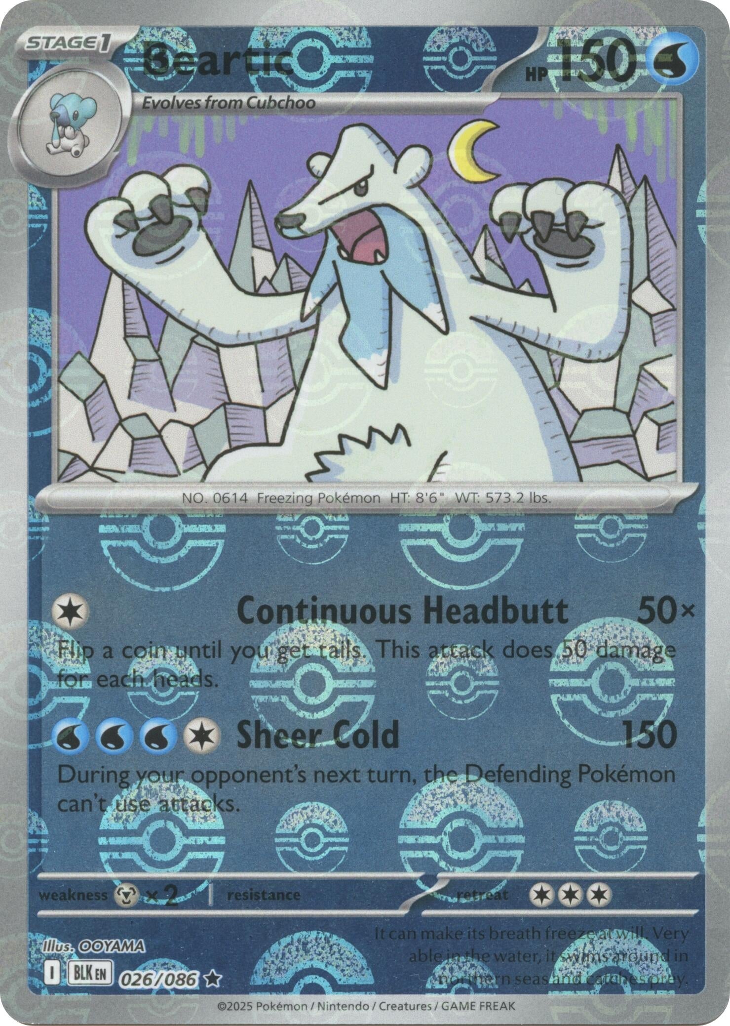 Image for Beartic (Poke Ball Pattern) (026/086) - Pokemon