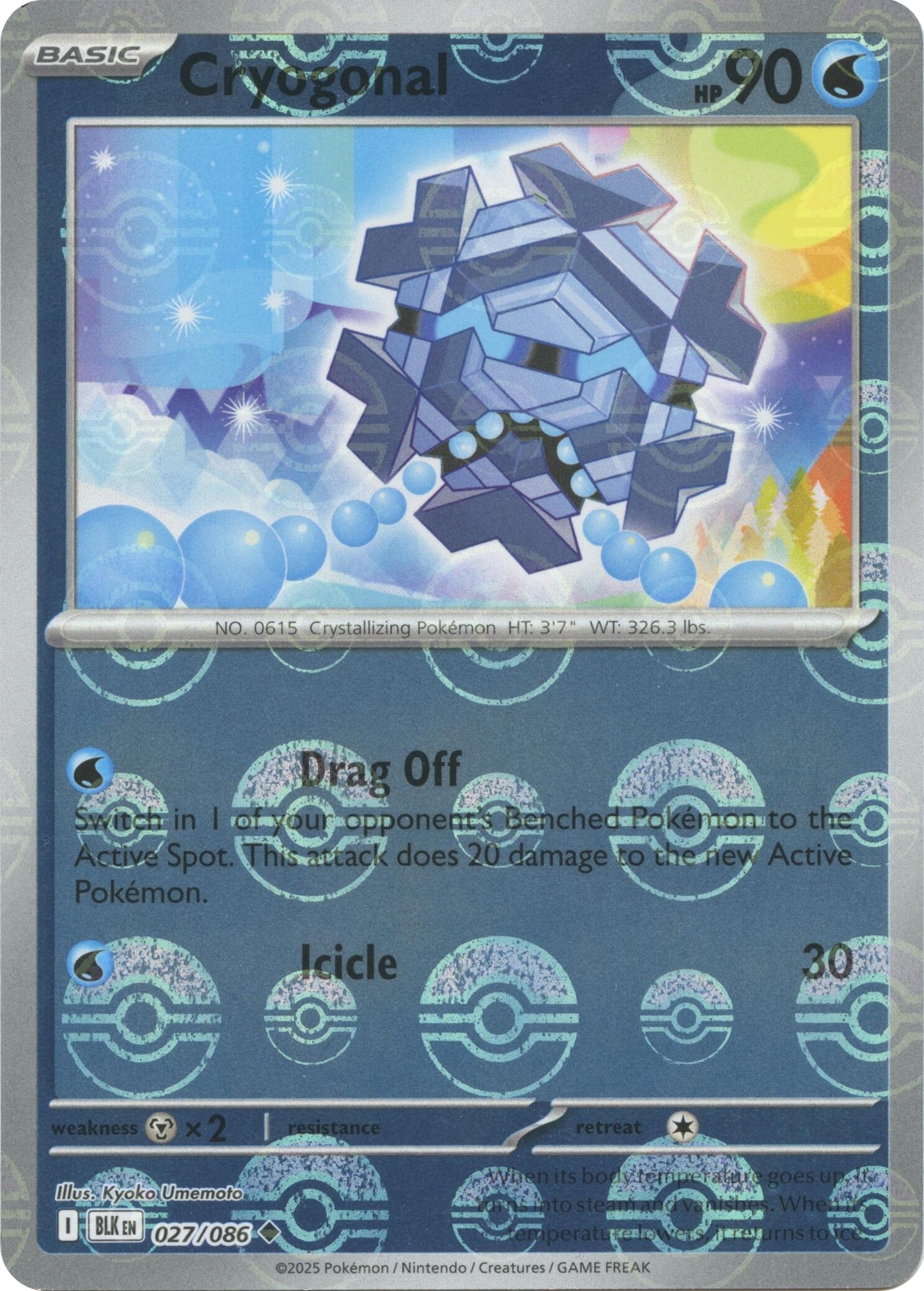 Image for Cryogonal (Poke Ball Pattern) (027/086) - Pokemon