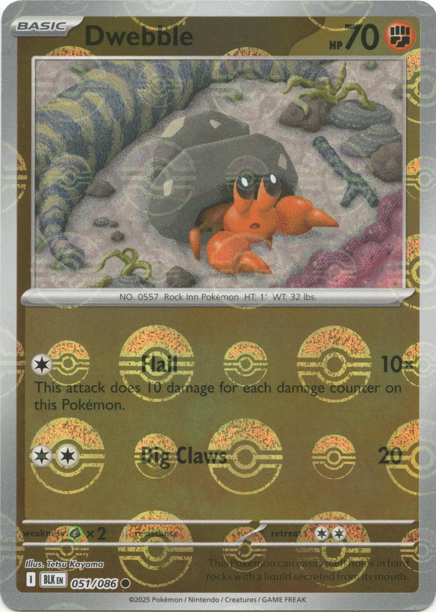 Image for Dwebble (Poke Ball Pattern) (051/086) - Pokemon