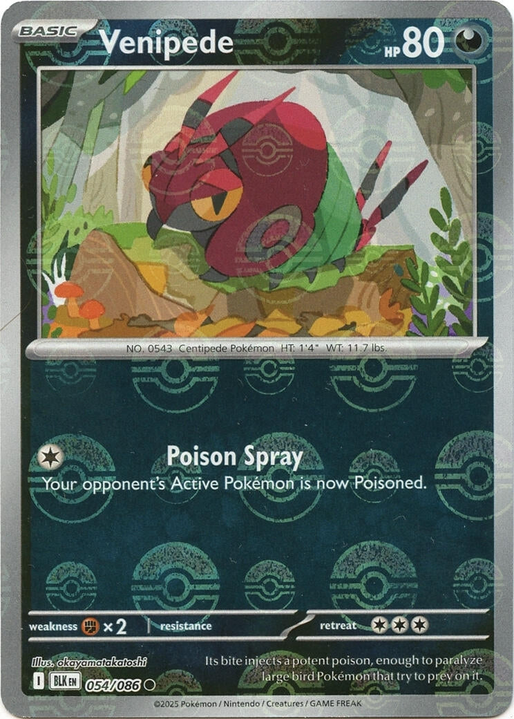 Image for Venipede (Poke Ball Pattern) (054/086) - Pokemon