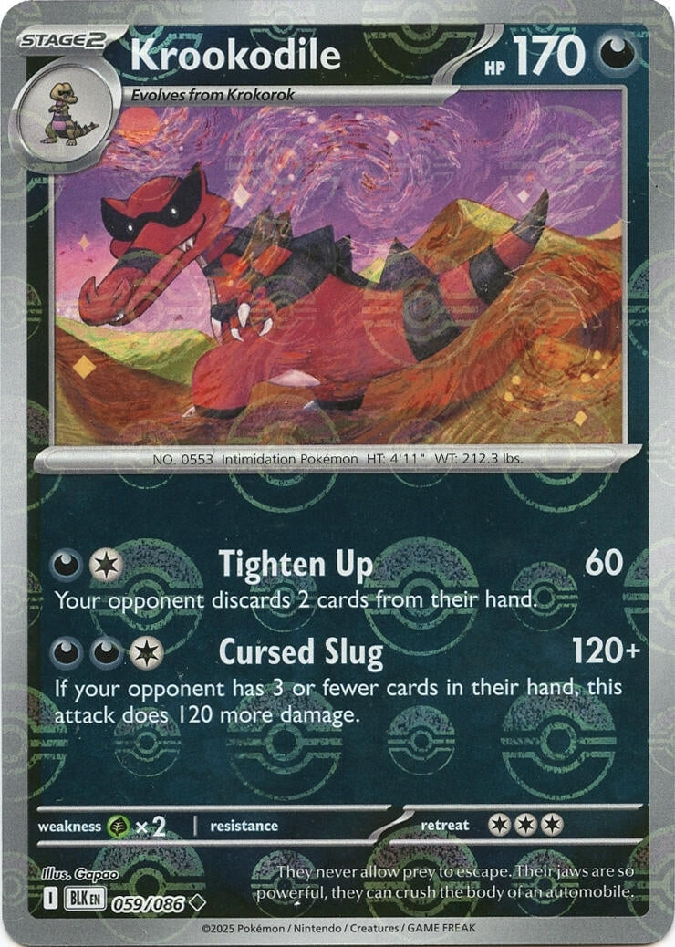 Image for Krookodile (Poke Ball Pattern) (059/086) - Pokemon
