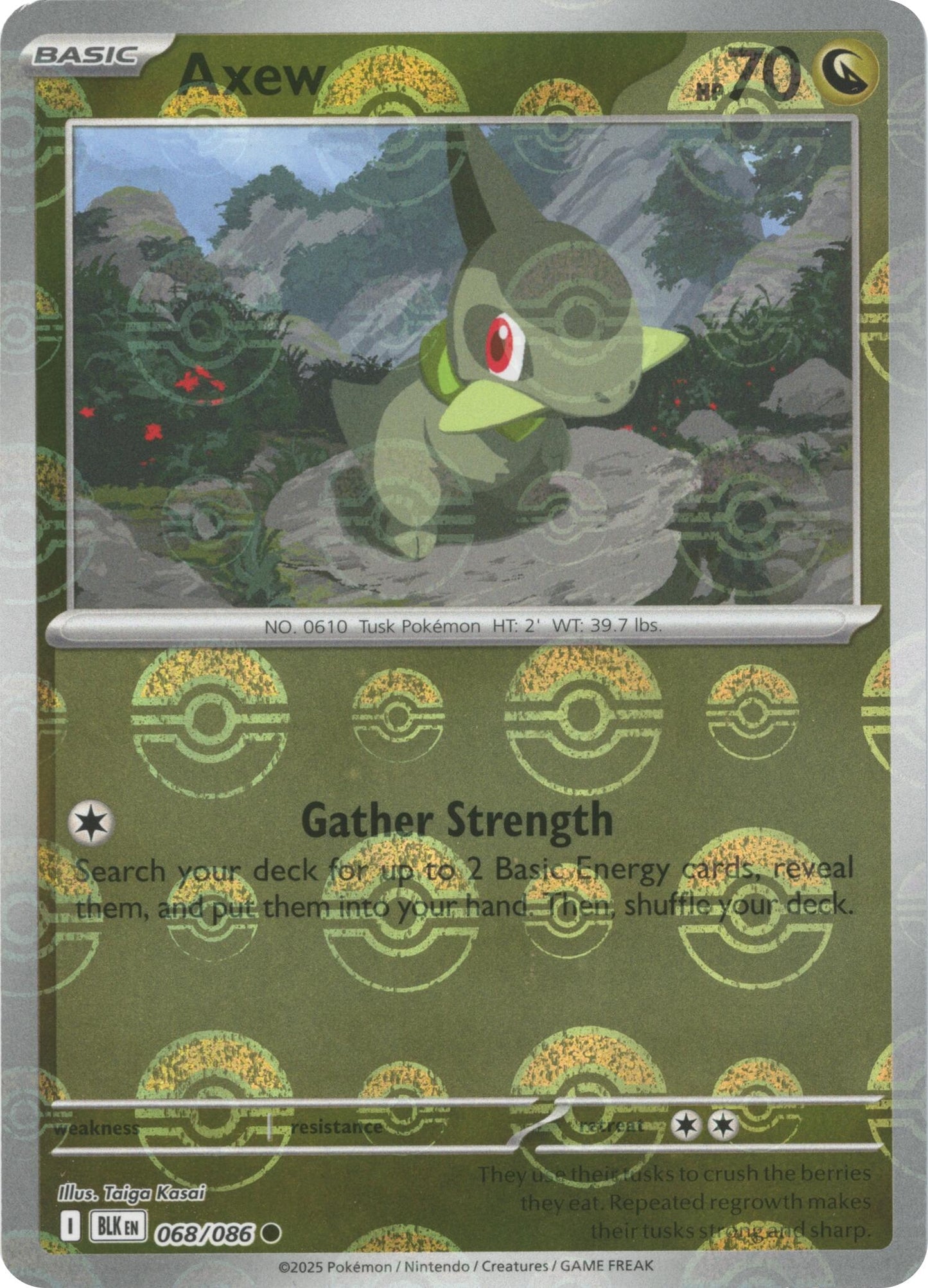 Image for Axew (Poke Ball Pattern) (068/086) - Pokemon