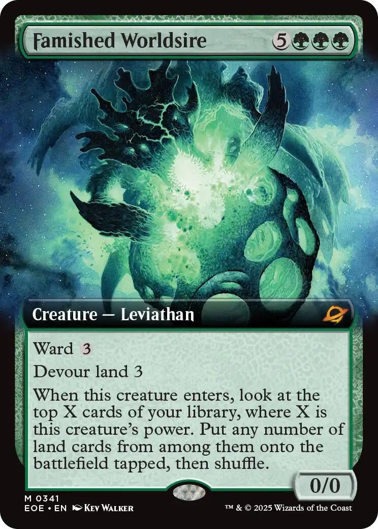 Image for Famished Worldsire (Extended Art) (341) - Magic: The Gathering