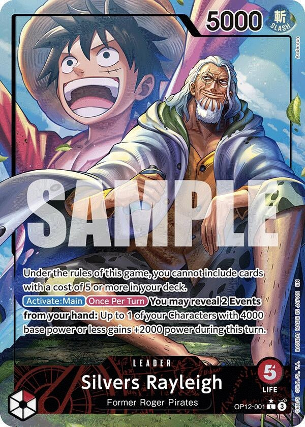 Image for Silvers Rayleigh (Alternate Art) (OP12-001) - One Piece Card Game