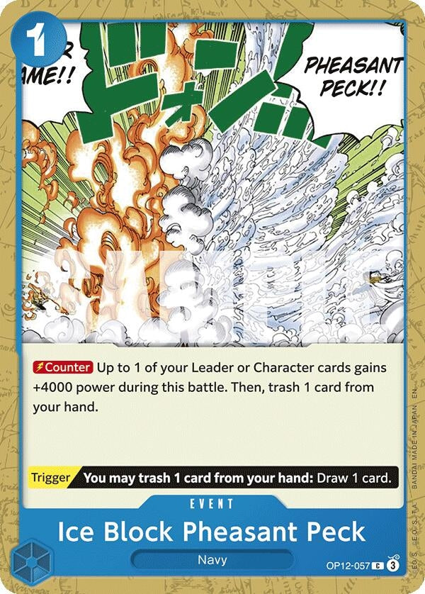 Image for Ice Block Pheasant Peck (OP12-057) - One Piece Card Game