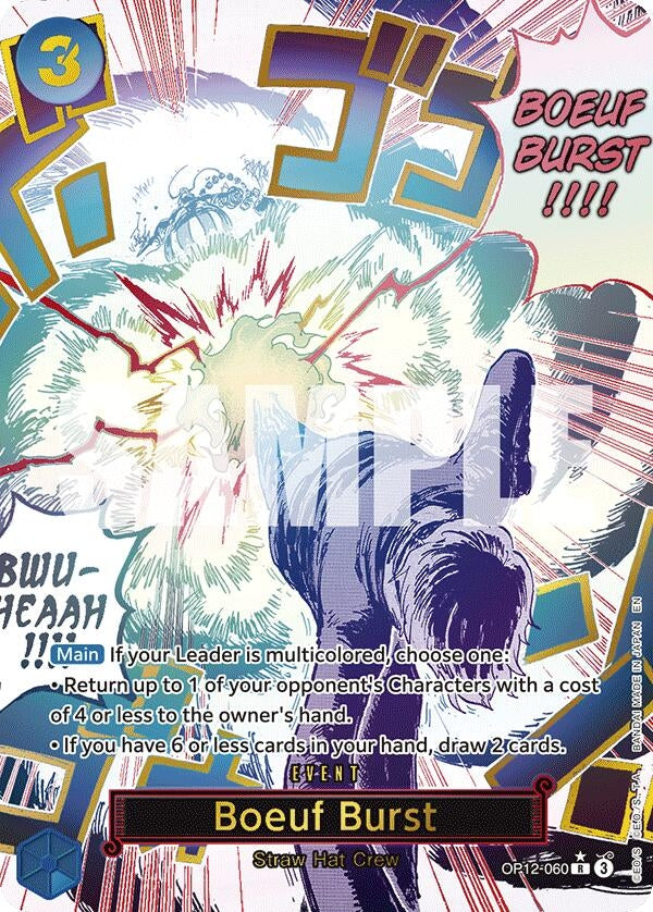 Image for Boeuf Burst (Alternate Art) (OP12-060) - One Piece Card Game