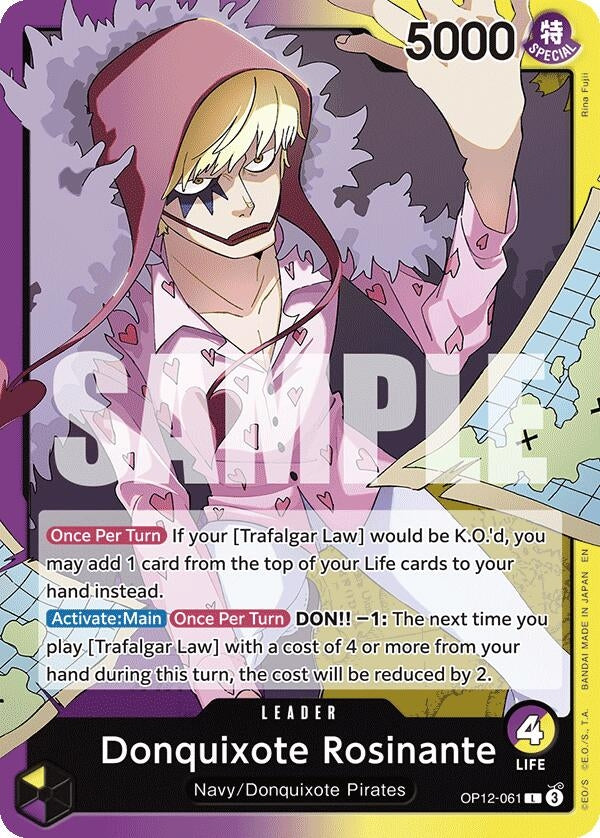 Image for Donquixote Rosinante (061) (OP12-061) - One Piece Card Game