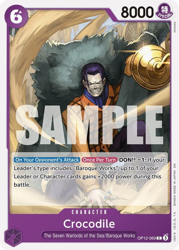 Image for Crocodile (OP12-069) - One Piece Card Game