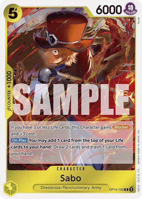 Image for Sabo (OP12-100) - One Piece Card Game