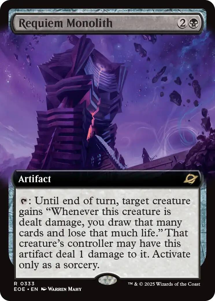 Image for Requiem Monolith (Extended Art) (333) - Magic: The Gathering