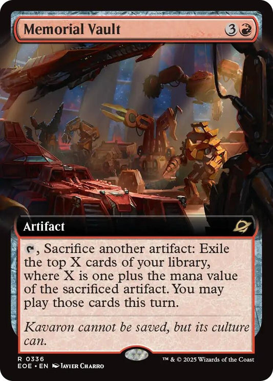 Image for Memorial Vault (Extended Art) (336) - Magic: The Gathering
