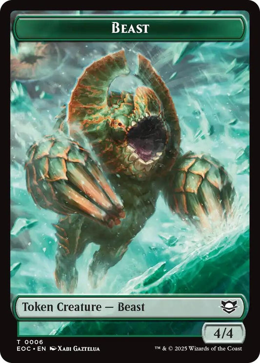 Image for Beast (0006) // Elemental (0007) Double-Sided Token (6 // 7) - Magic: The Gathering