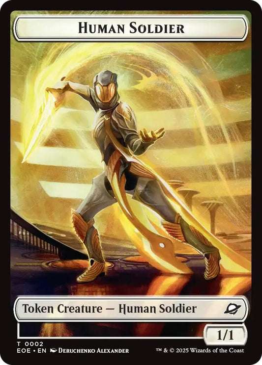 Image for Human Soldier // Lander (0008) Double-Sided Token (2 // 8) - Magic: The Gathering