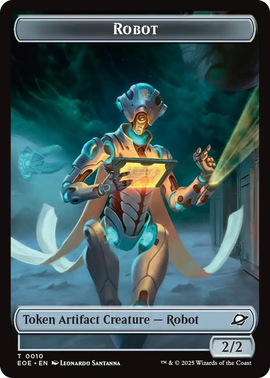 Image for Robot // Emblem - Tezzeret, Cruel Captain Double-Sided Token (10 // 11) - Magic: The Gathering