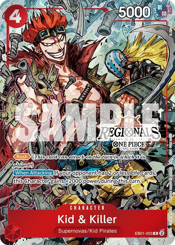 Image for Kid & Killer (Offline Regional Participation Pack 2025 Vol.2) (EB01-003) - One Piece Card Game