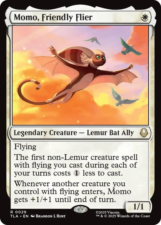 Image for Momo, Friendly Flier (29) - Magic: The Gathering