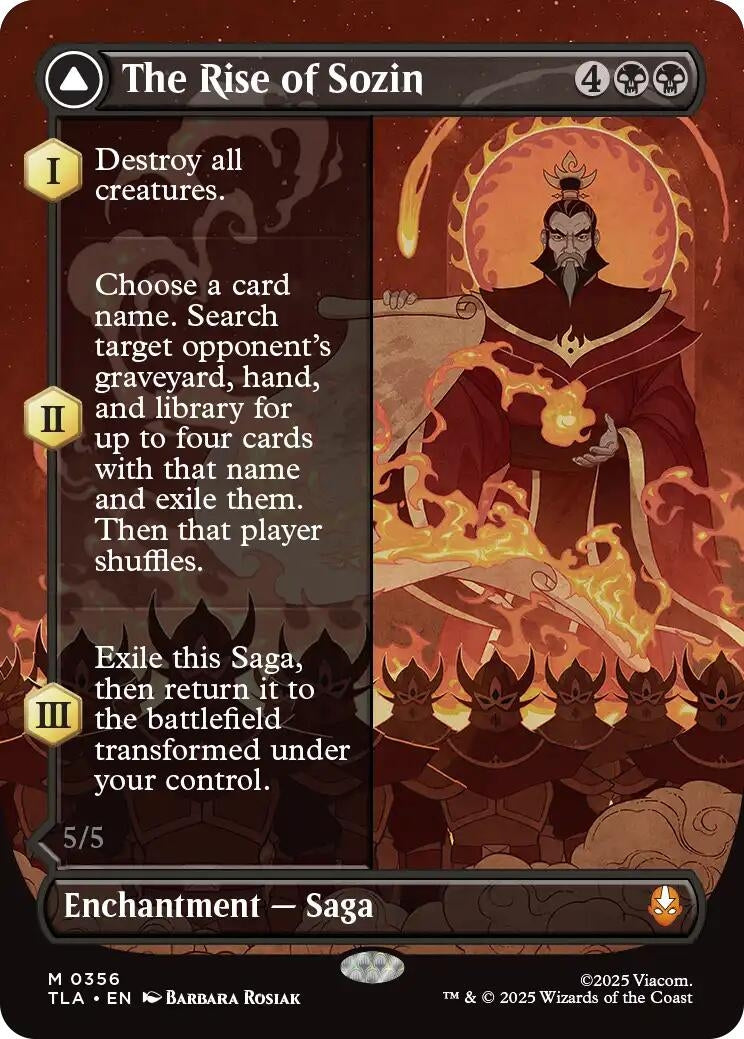 Image for The Rise of Sozin (Borderless) (356) - Magic: The Gathering