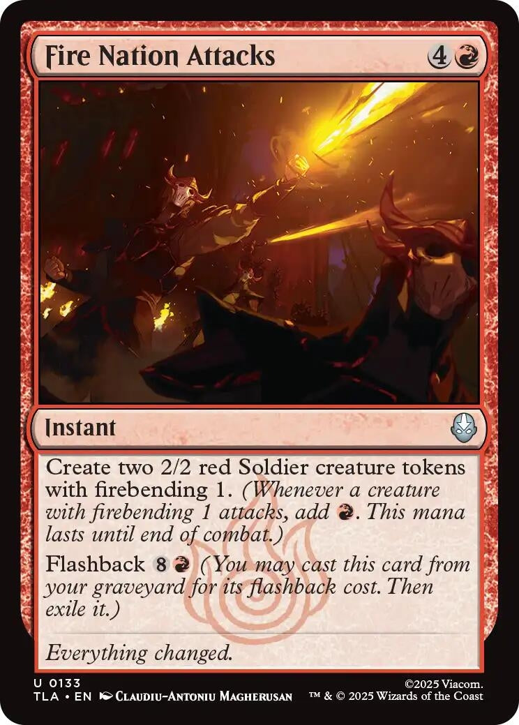 Image for Fire Nation Attacks (133) - Magic: The Gathering