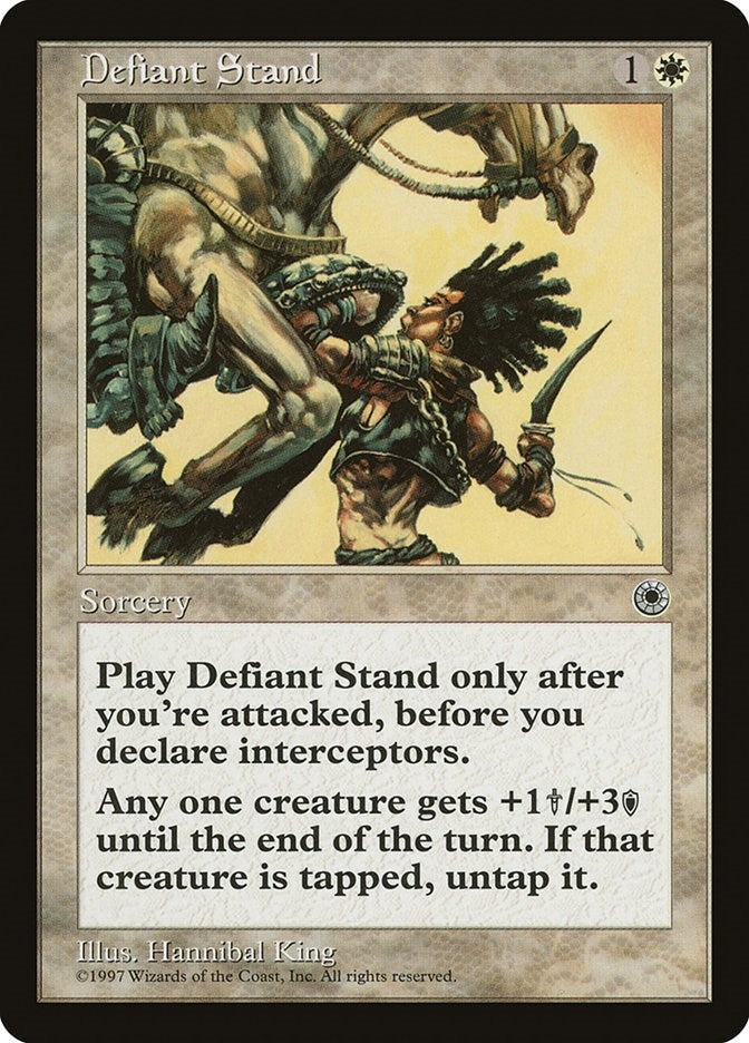 Image for Defiant Stand - Magic: The Gathering