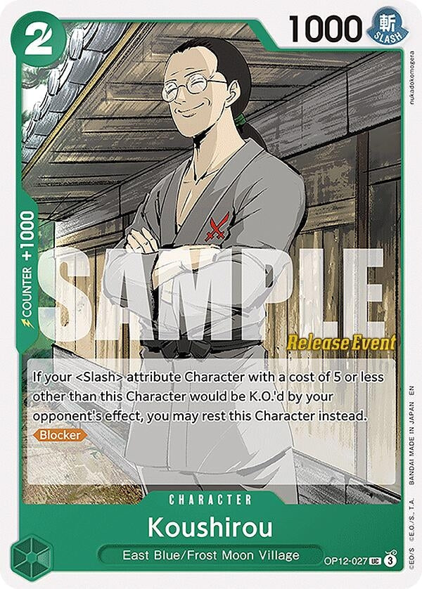 Image for Koushirou (OP12-027) - One Piece Card Game