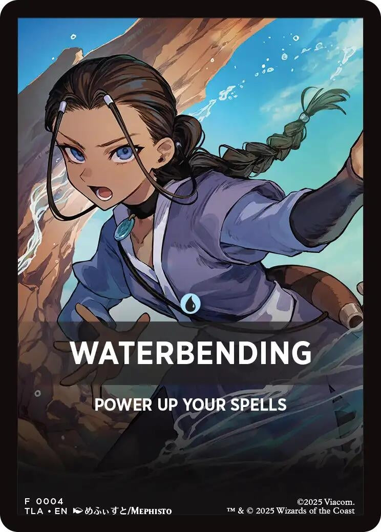 Image for Waterbending Theme Card (4) - Magic: The Gathering