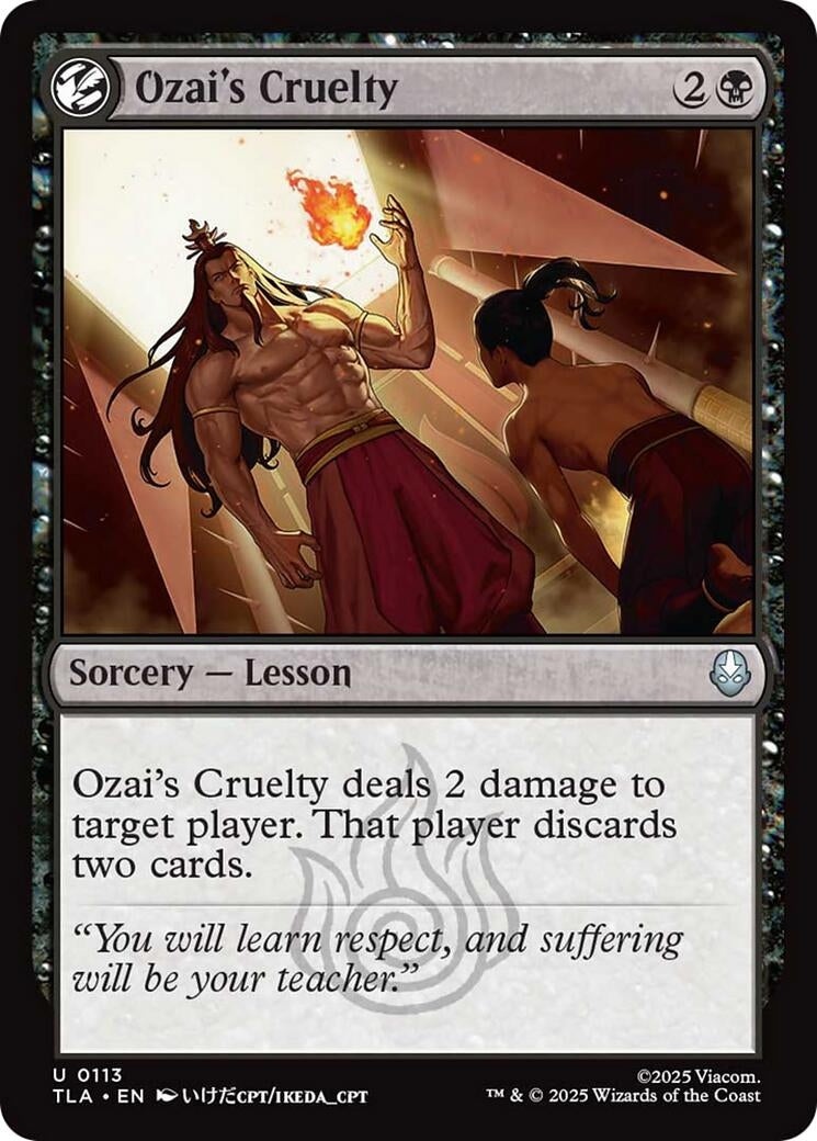 Image for Ozai's Cruelty (113) - Magic: The Gathering