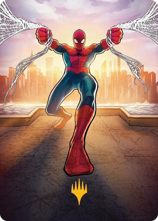 Amazing Spider-Man Art Card (36/54) (Gold-Stamped Planeswalker Symbol) (36)