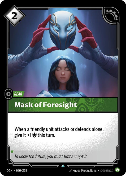 Image for Mask of Foresight (060/298) - Riftbound: League of Legends Trading Card Game