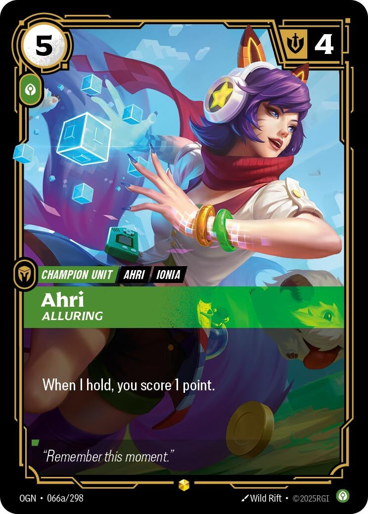 Ahri - Alluring (Alternate Art) (066a/298)