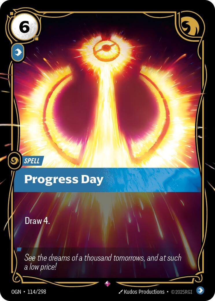 Image for Progress Day (114/298) - Riftbound: League of Legends Trading Card Game