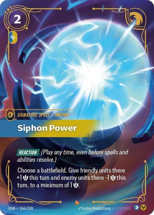 Image for Siphon Power (266/298) - Riftbound: League of Legends Trading Card Game