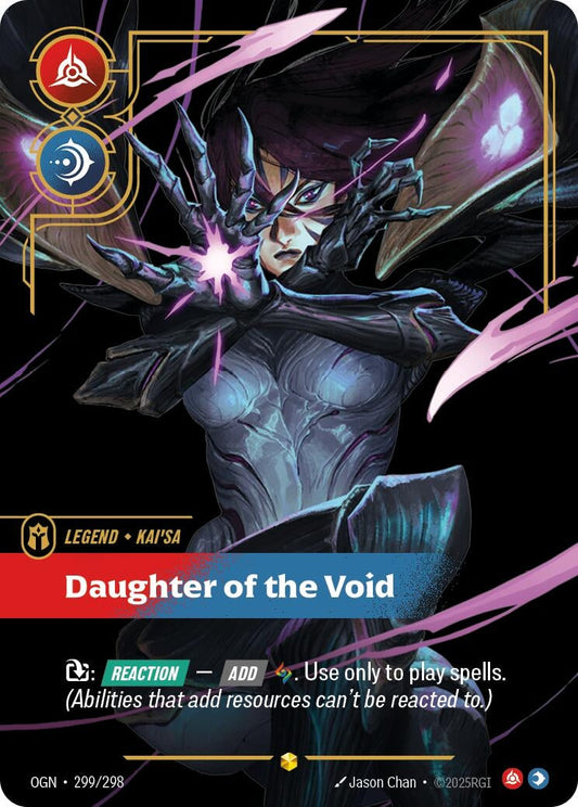 Image for Kai'Sa - Daughter of the Void (Overnumbered) (299/298) - Riftbound: League of Legends Trading Card Game