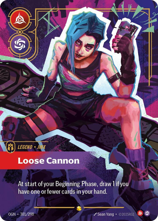 Image for Jinx - Loose Cannon (Overnumbered) (301/298) - Riftbound: League of Legends Trading Card Game