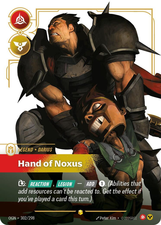 Image for Darius - Hand of Noxus (Overnumbered) (302/298) - Riftbound: League of Legends Trading Card Game