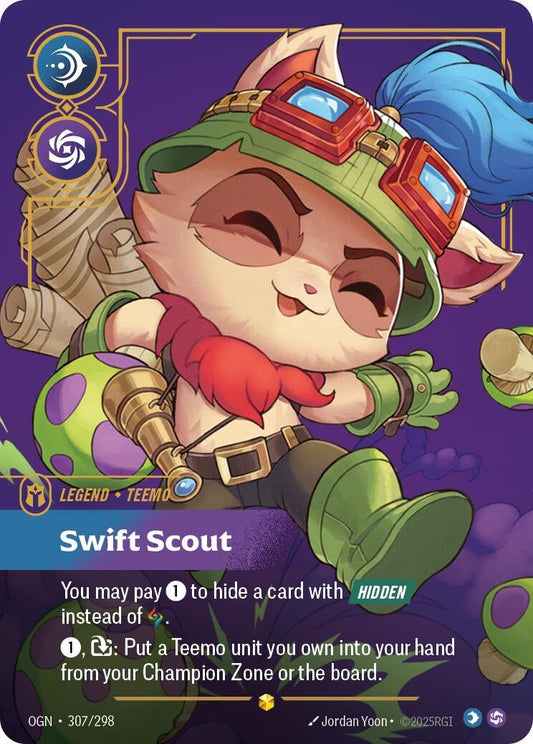 Image for Teemo - Swift Scout (Overnumbered) (307/298) - Riftbound: League of Legends Trading Card Game
