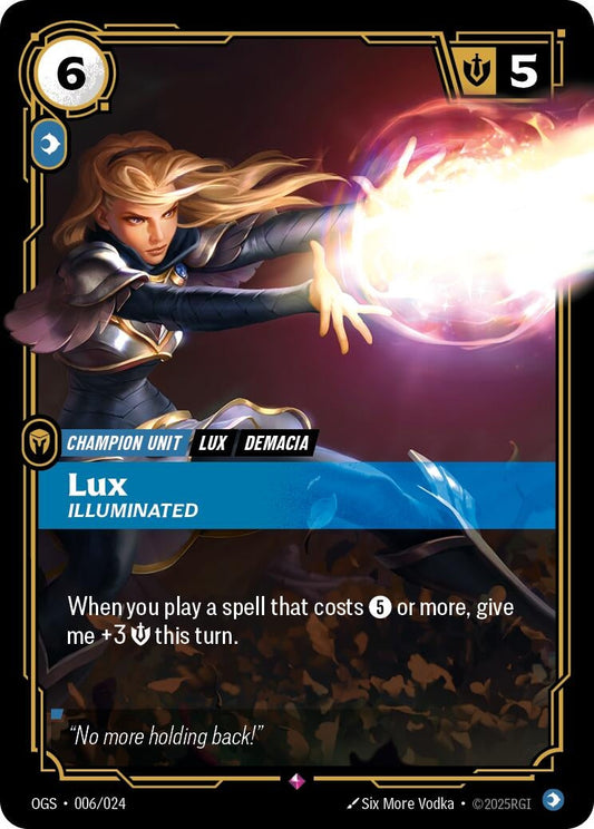 Image for Lux - Illuminated (006/024) - Riftbound: League of Legends Trading Card Game