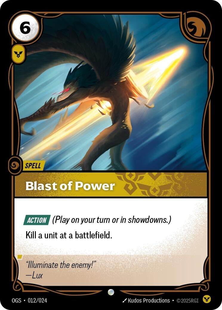 Image for Blast of Power (012/024) - Riftbound: League of Legends Trading Card Game